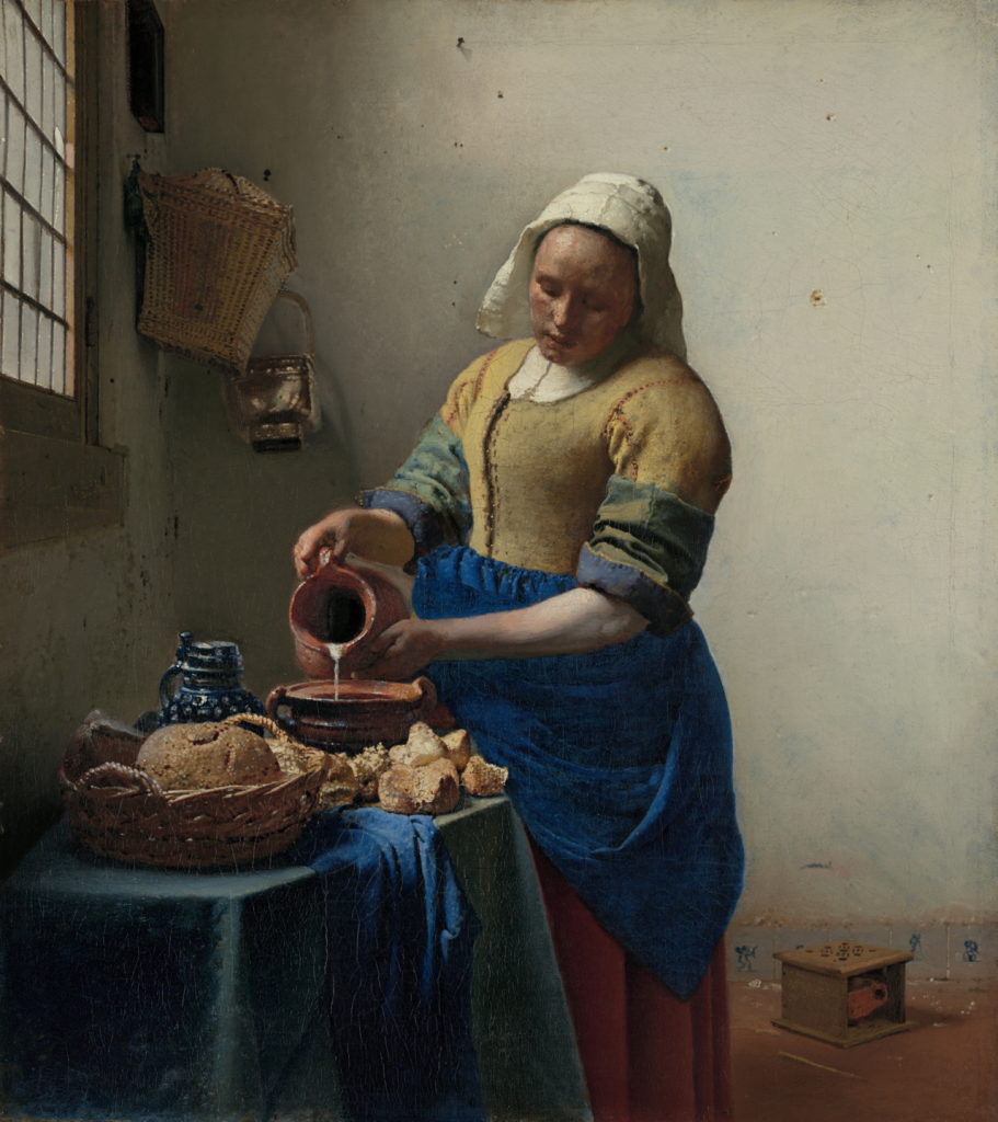 Obra de Johannes Vermeer utilizada como referencia visual para la fotografía de la serie Como agua para chocolate.