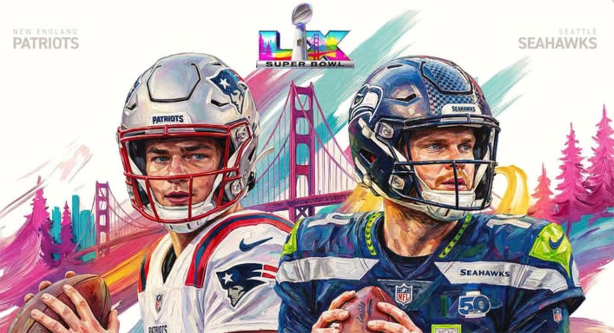 Super Bowl LX New England Patriots vs Seattle Seahawks