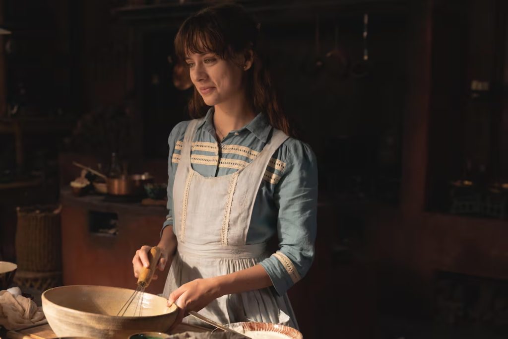 Azul Guaita interpreta al personaje de Tita de la Garza en la serie Como agua para chocolate. HBO / MAX Azul Guaita interpreta al personaje de Tita de la Garza en la serie Como agua para chocolate en la serie de HBO / MAX