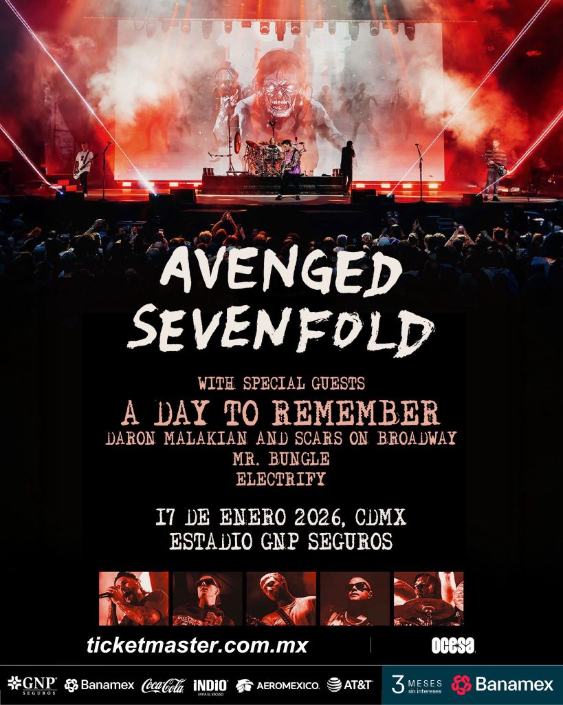 avenged sevenfold méxico 2026