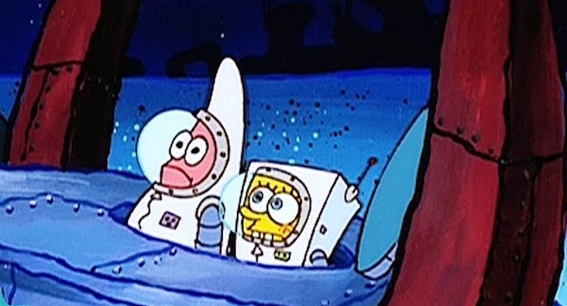 Bob Esponja y Patricio astronautas