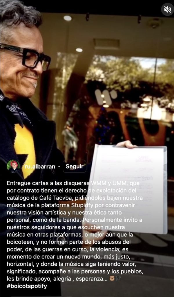 Café Tacvba pide retirar música de Spotify