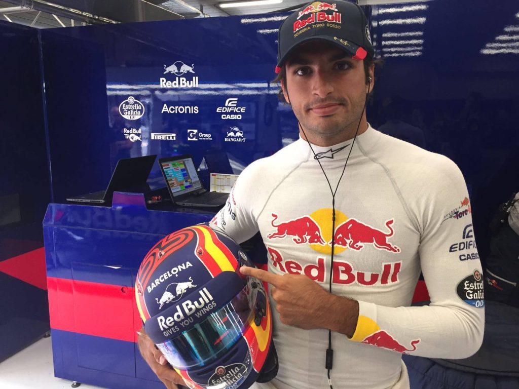 Carlos Sainz en su etapa con Toro Rosso