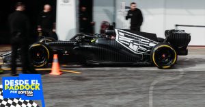 Checo Pérez rodó el día completo en Barcelona