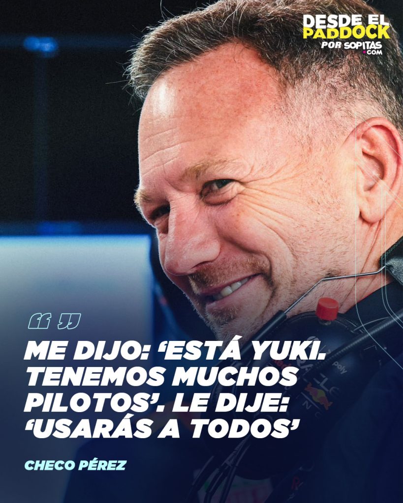 Christian Horner y su despedida con Checo