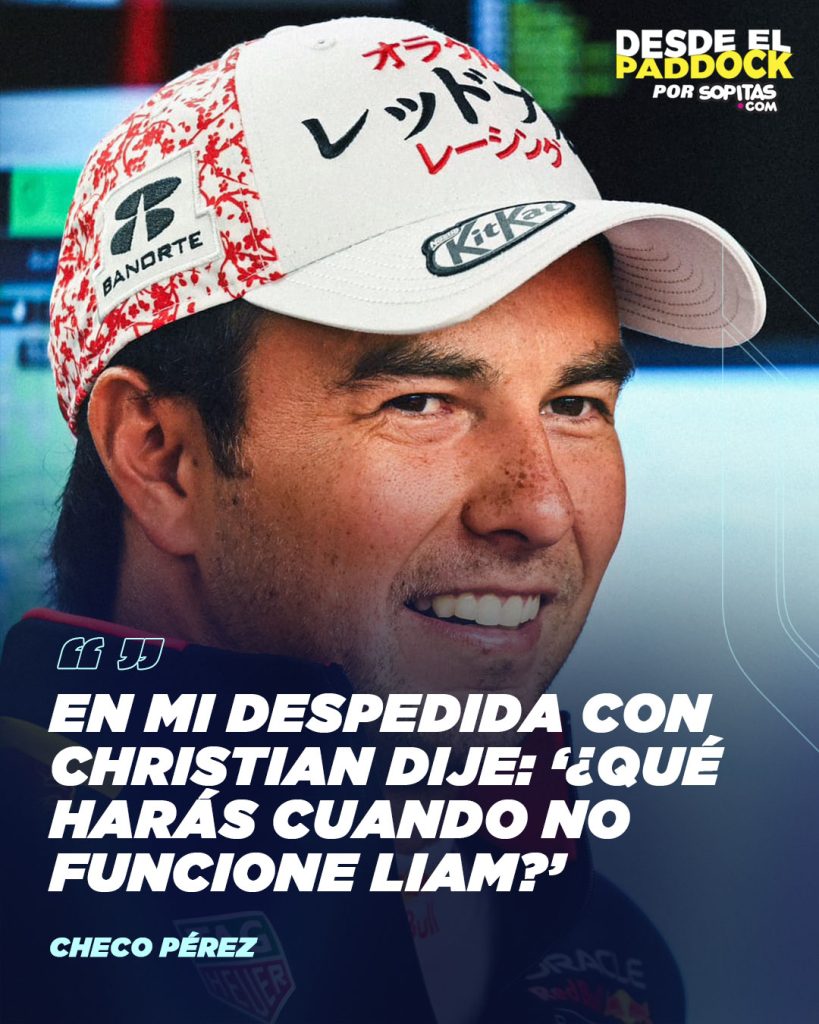 Checo Pérez sobre su despedida con Horner