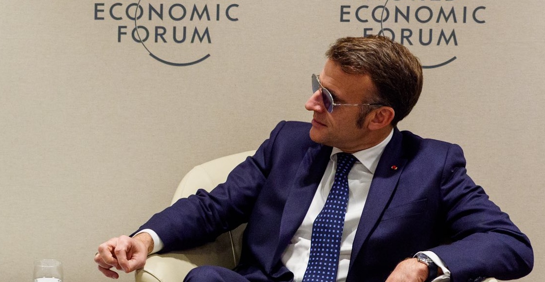 emmanuel macron davos