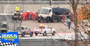 El accidente de Isack Hadjar en Baecelona