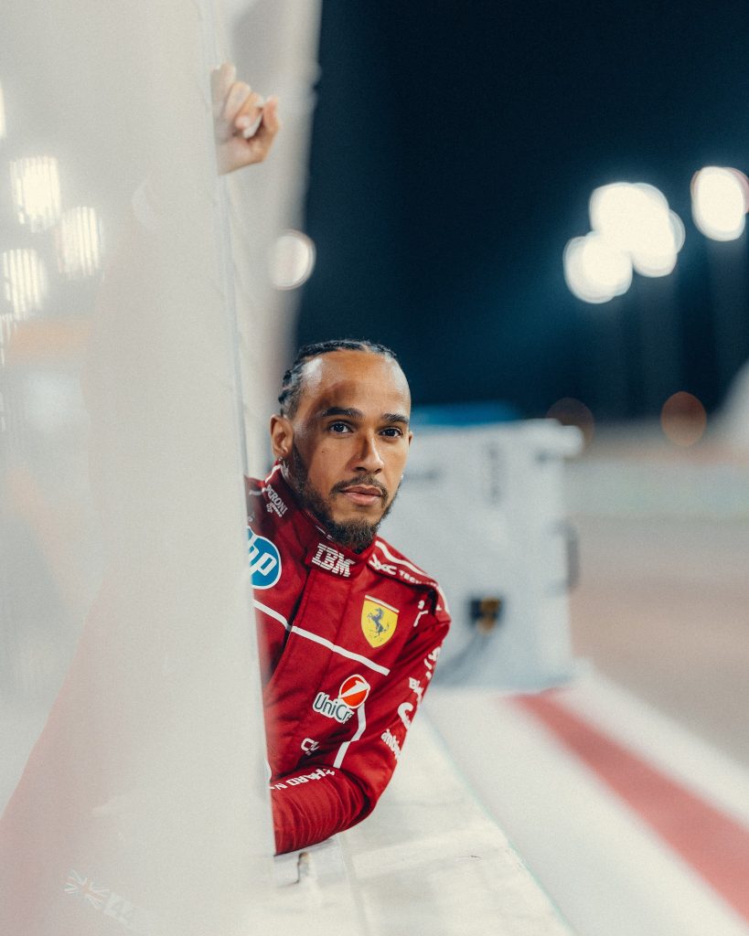 Lewis Hamilton en su primer año con Ferrari