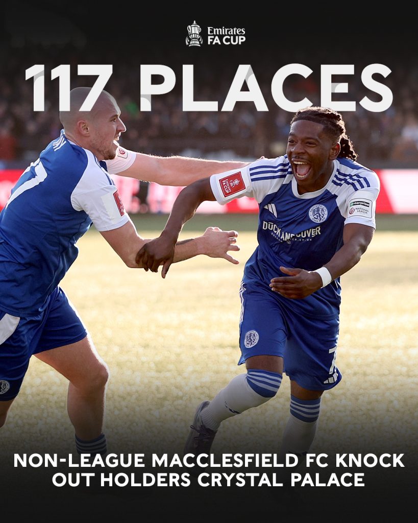 Macclesfield, el equipo "non-league" con 5 años de vida que eliminó al campeón de la FA Cup