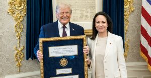 maria corina machado y donald trump