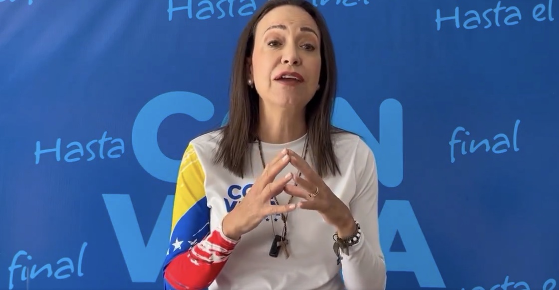 María Corina Machado, líder opositora de Venezuela