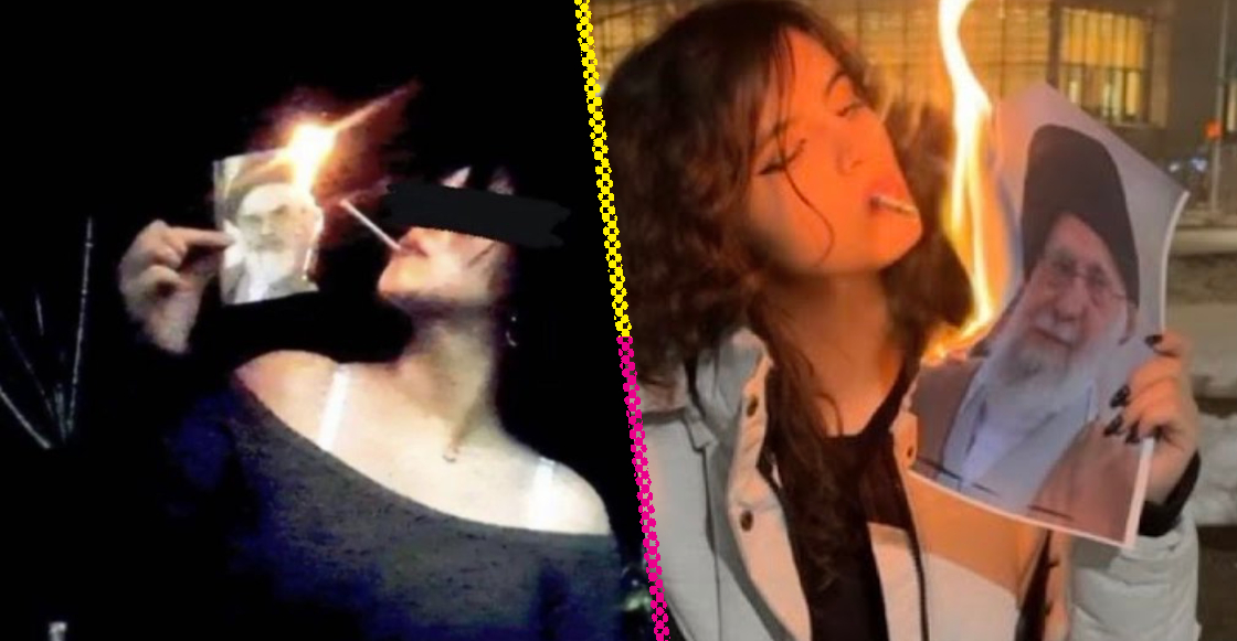 nuevas-protestas-iran-razon-mujeres-queman-fotos-ali-khamenei-destacada