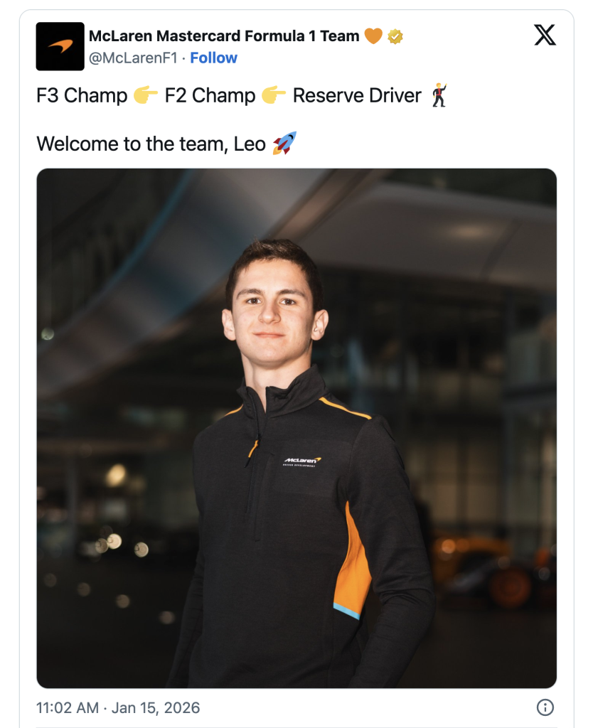 Pato O'Ward, confirmado como reserva de McLaren para 2026 