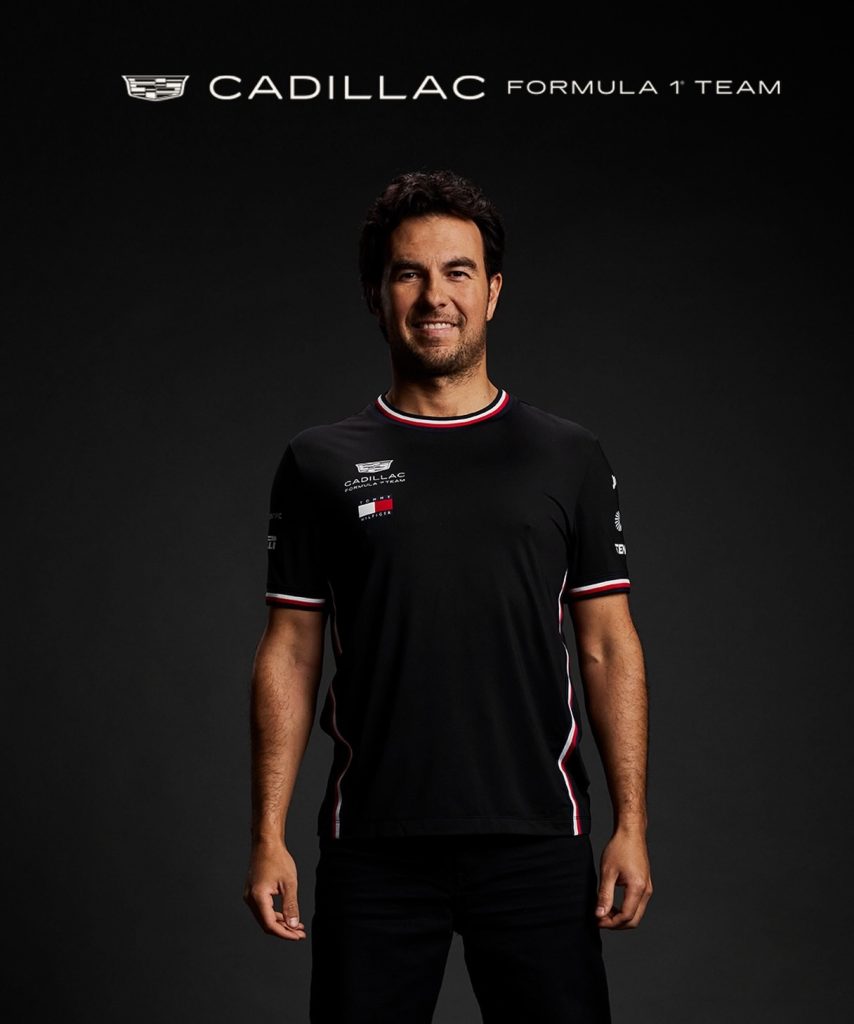 Playera de Checo Pérez con Cadillac