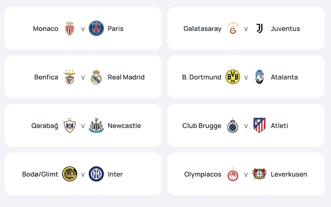 Habrá revancha: Así quedaron los playoffs de la Champions League