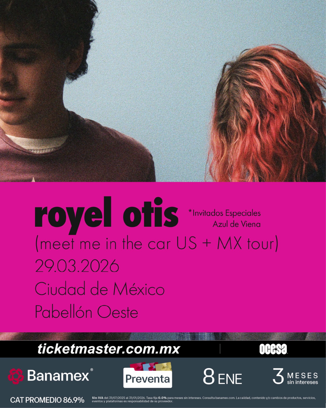 Royel Otis en la Ciudad de México – Pabellón Oeste del Palacio de los Deportes