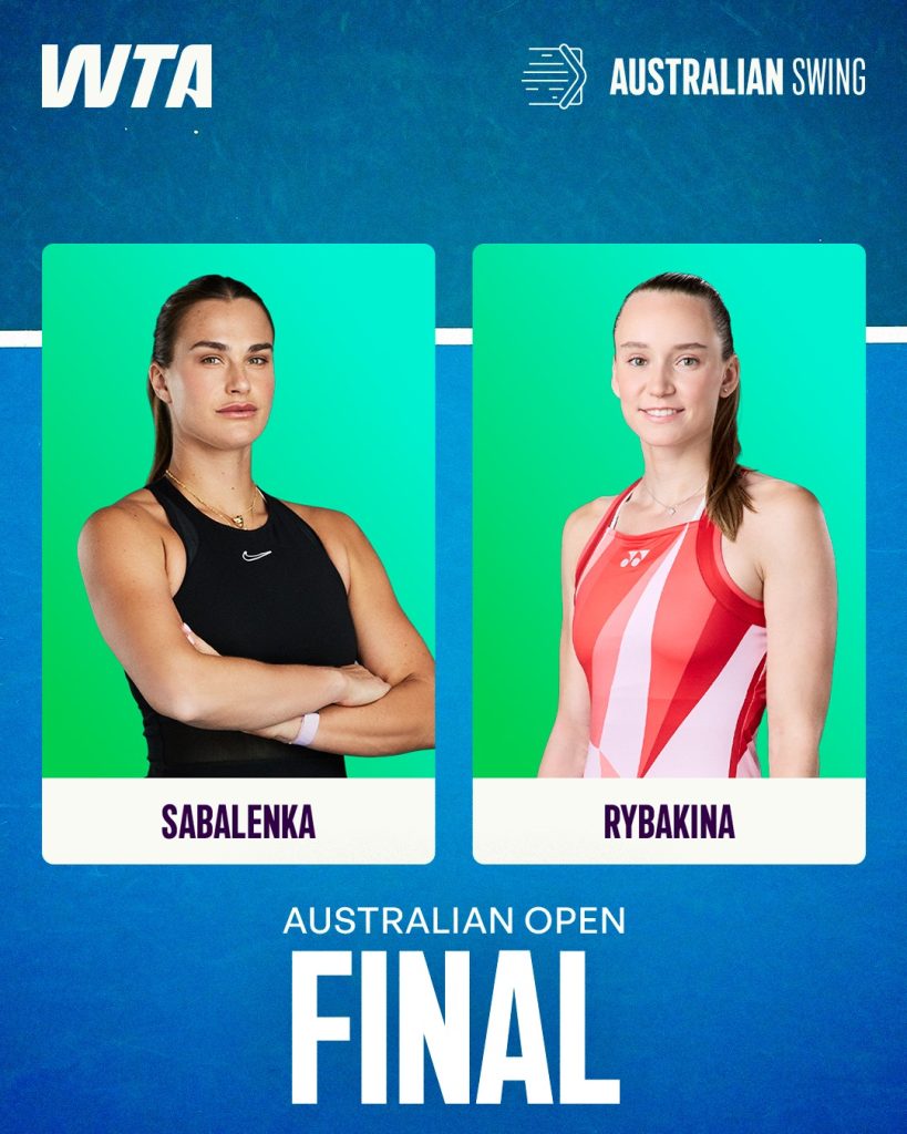 Fecha y hora para ver la revancha entre Sabalenka y Rybakina en la final del Australian Open