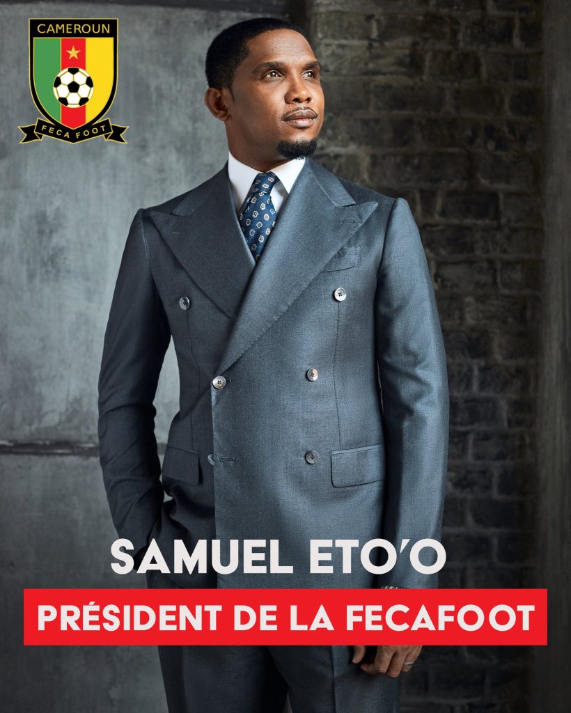 Samuel Eto'o, presidente de la FECAFOOT