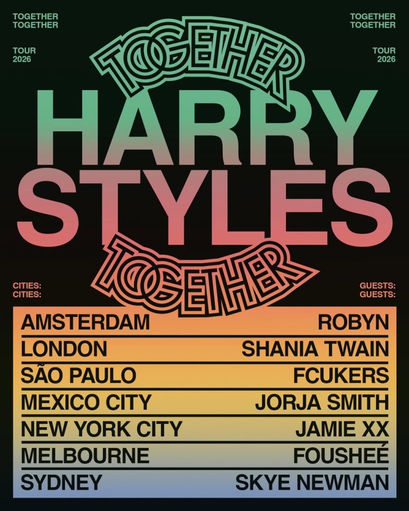 Tour de Harry Styles 2026, 'Together, Together'