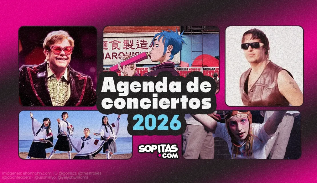 ¡Prepárate! Aquí la agenda de conciertos para este 2026