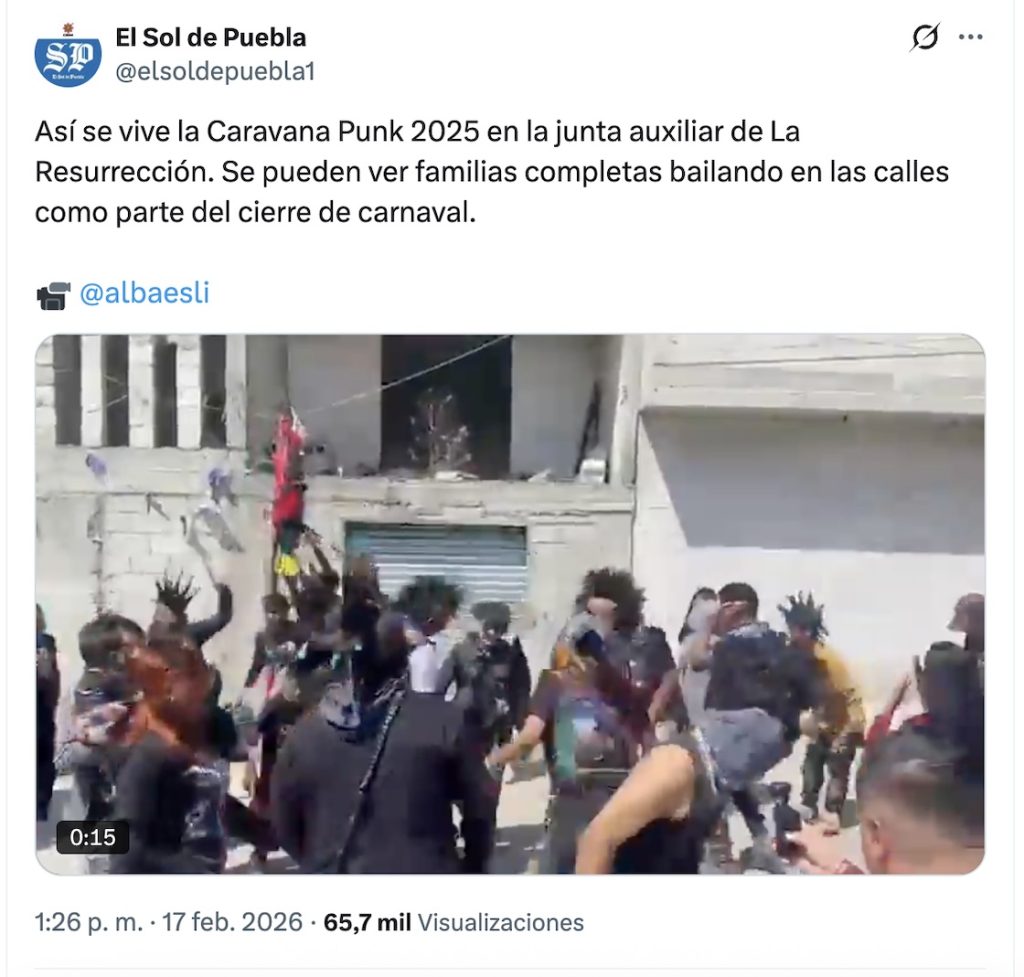 Carnaval punk en Puebla o cómo la religión coexiste con la anarquía
