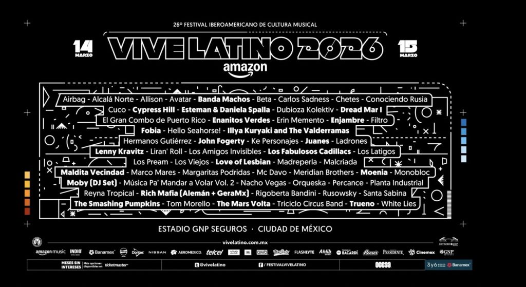Vive latino 2026 cartel playlist