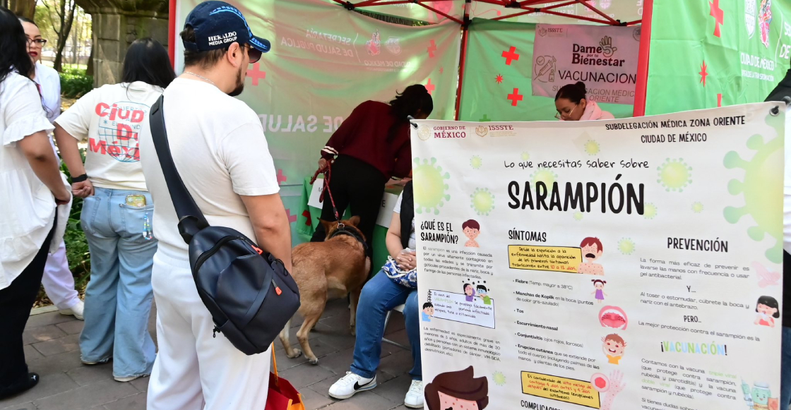 Casos y muertes por sarampión en México