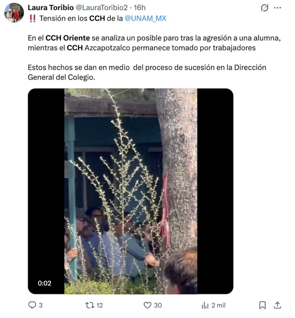 CCH Oriente se va a paro: Estudiantes exigen más seguridad