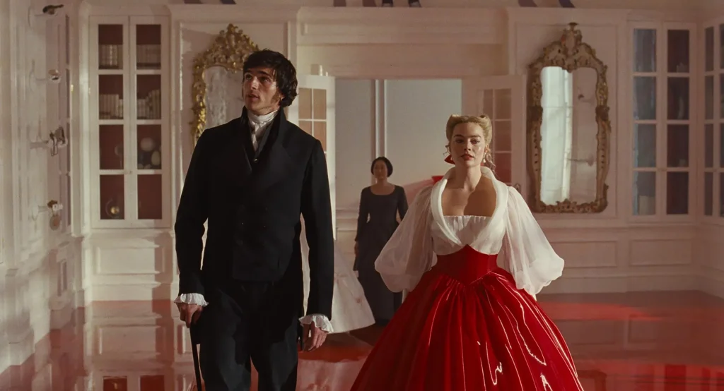 Jacob Elordi y Margot Robbie en 'Cumbres borrascosas'