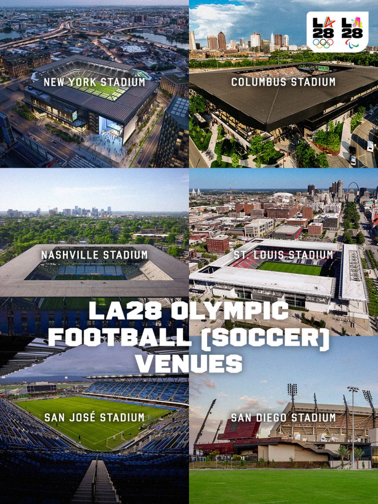 El futbol olímpico de Los Ángeles 2028 se jugará en varias ciudades: Aquí las sedes y calendario