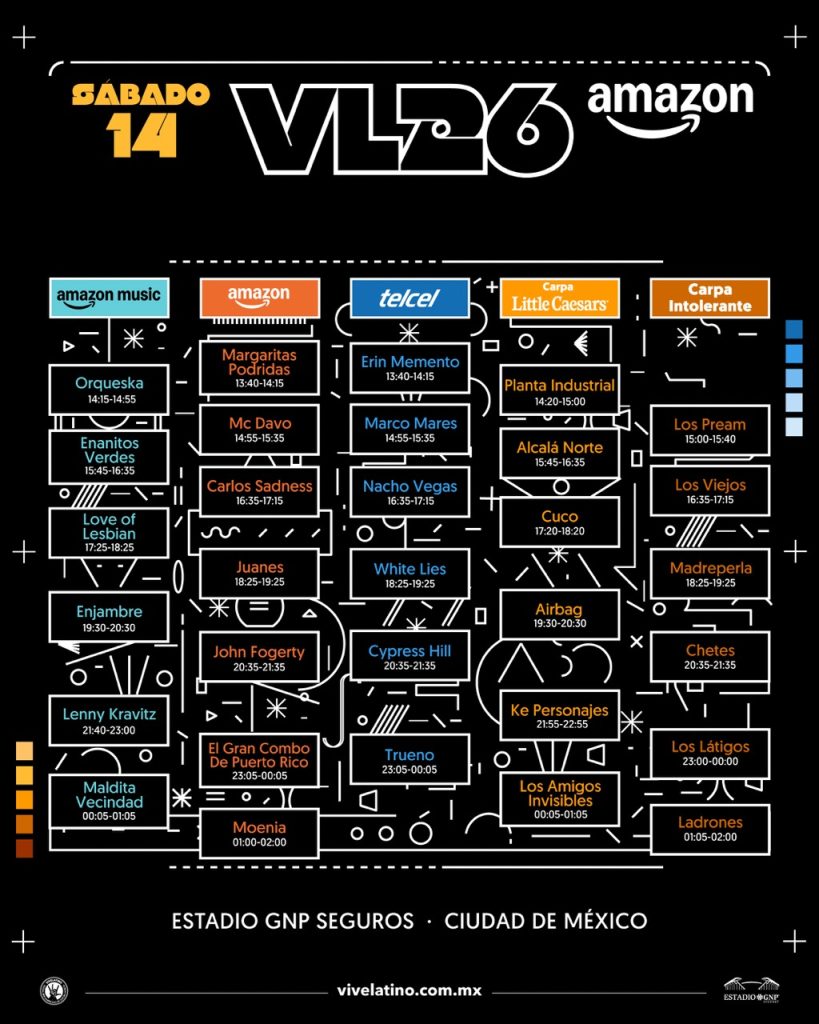 horarios vive latino 2026