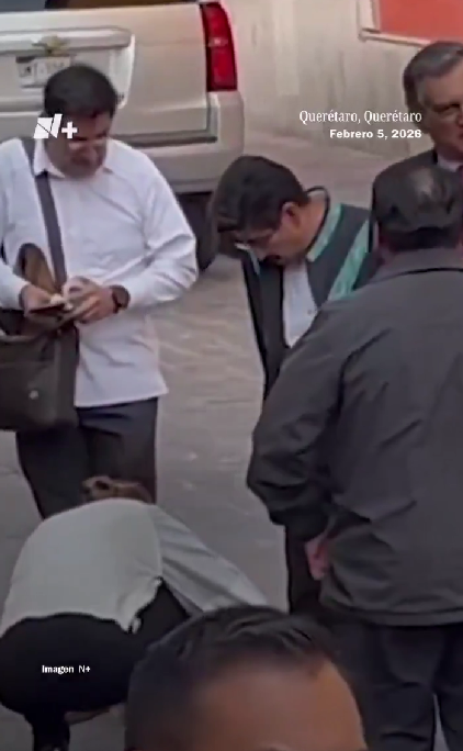 El polémico video donde le limpian los zapatos a Hugo Aguilar, presidente de la SCJN