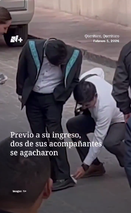 El polémico video donde le limpian los zapatos a Hugo Aguilar, presidente de la SCJN