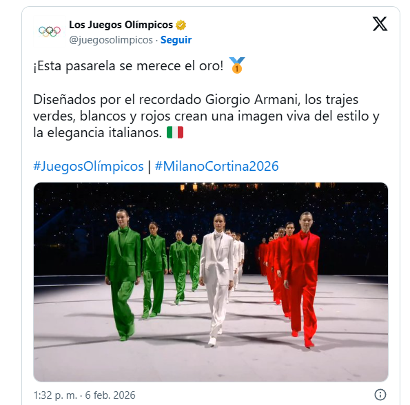 Los momentos que marcaron la inauguración de los Juegos Olímpicos de Invierno Milano Cortina 2026