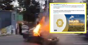 Incendio de carro en la México-Cuernavaca: Secretaría de Seguridad descarta relación con bloqueos en Jalisco