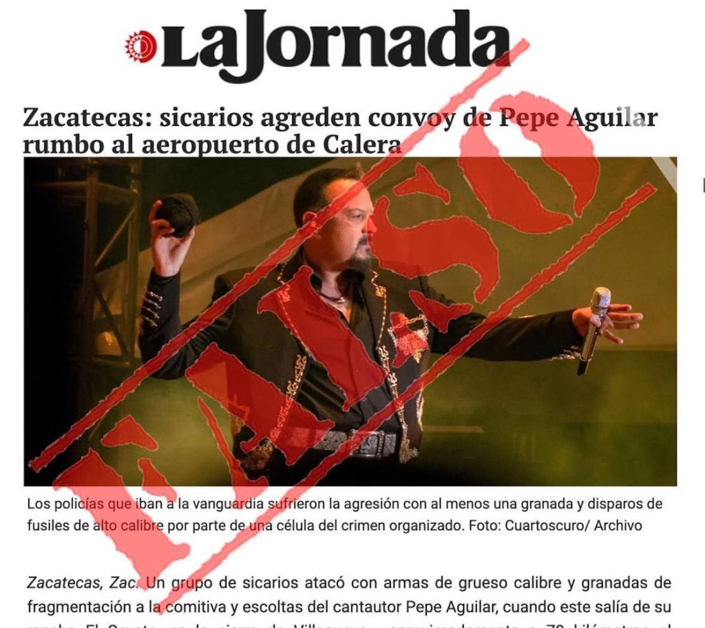 la jornada falso
