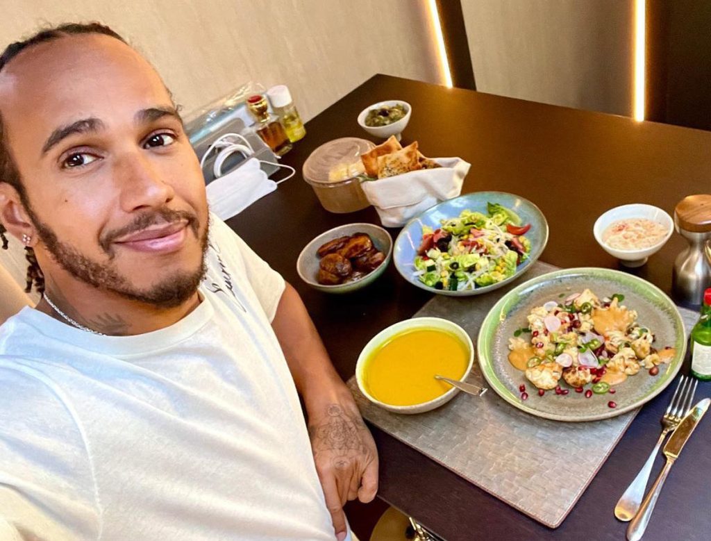 Lewis Hamilton lleva una dieta vegana