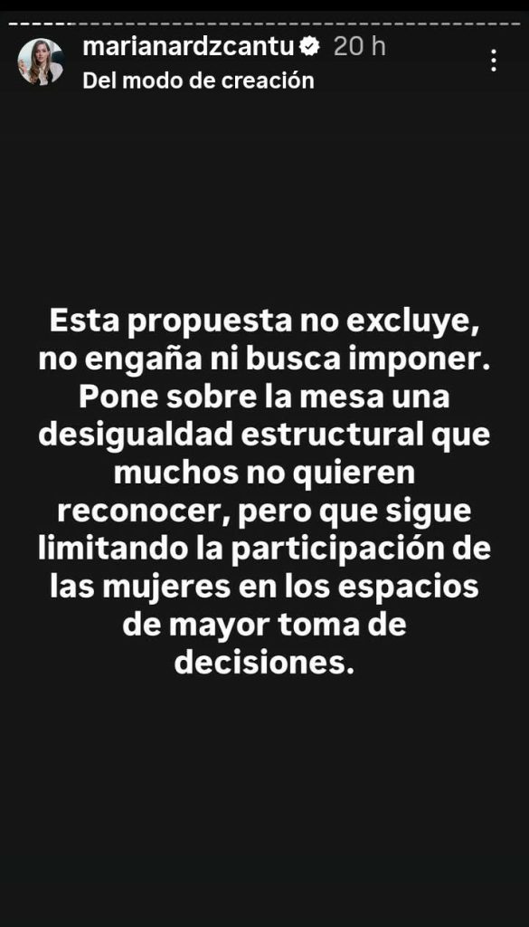 Hay tiro ahora en Nuevo León por "Ley Mariana" que según busca paridad en gubernatura