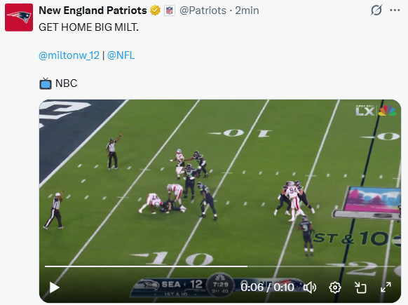 Primera captura para Patriots... ¡hasta el tercer cuarto!