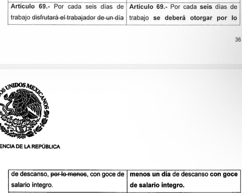 reforma laboral dias de descanso