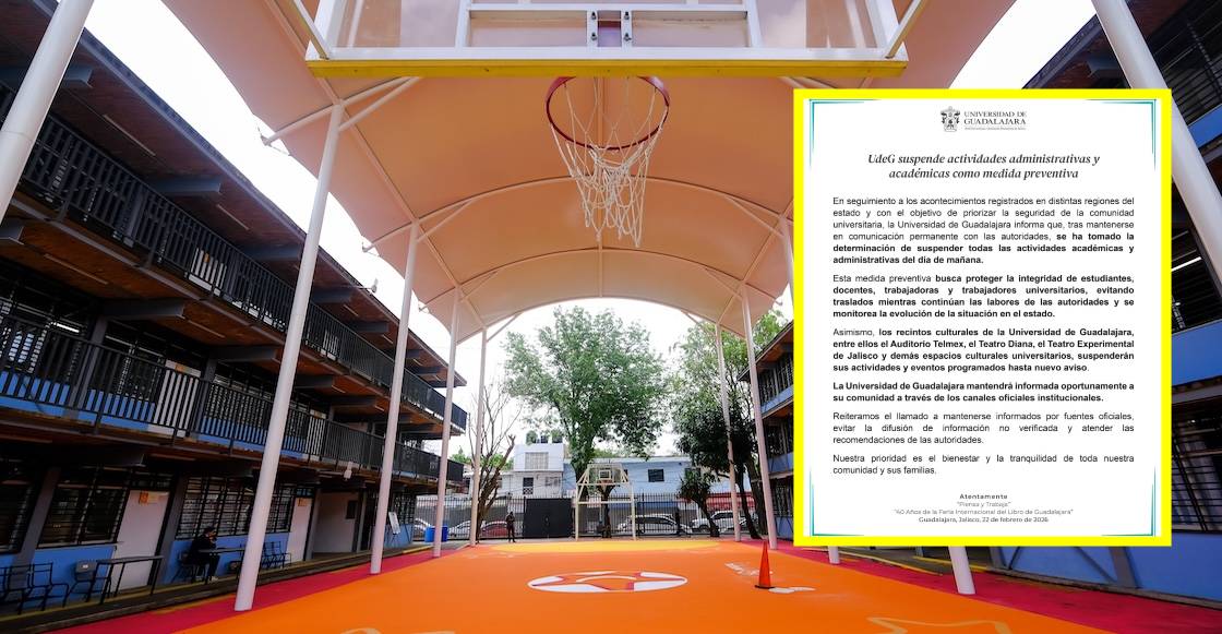 Suspenden clases y eventos masivos en Jalisco tras bloqueos y muerte del Mencho