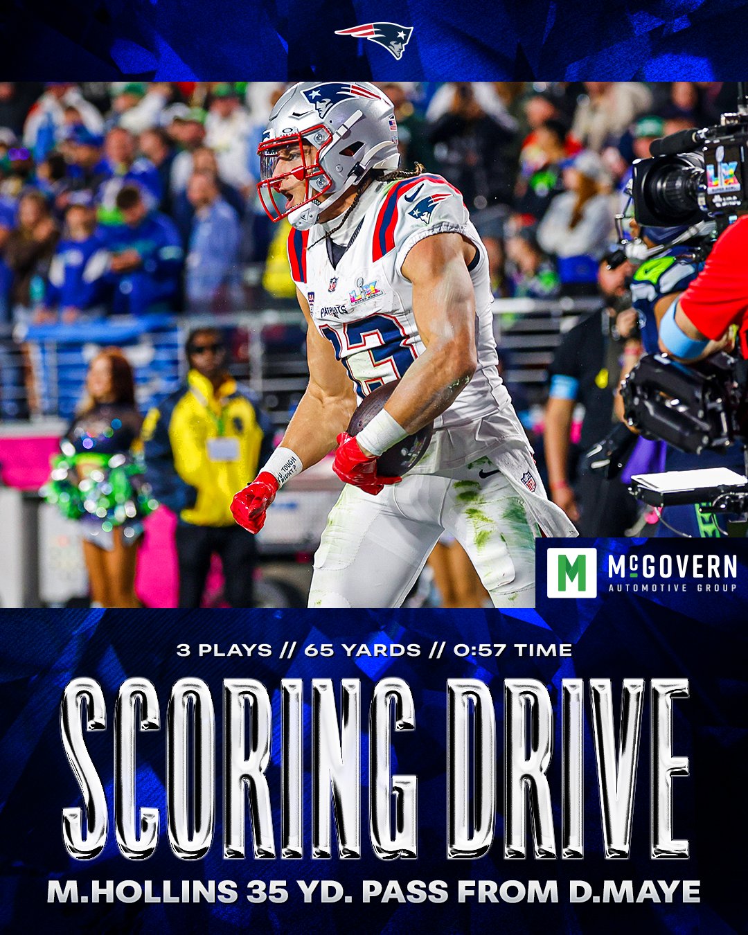 Patriots cierra dignamente el Super Bowl LX