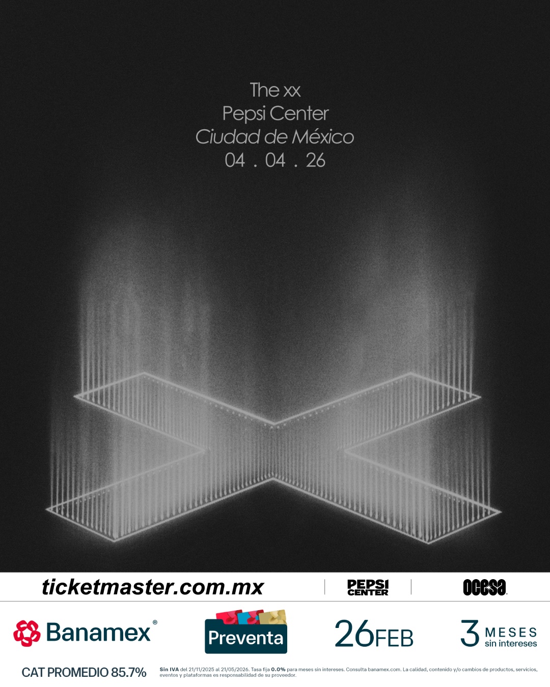The xx en la Ciudad de México – Pepsi Center WTC
