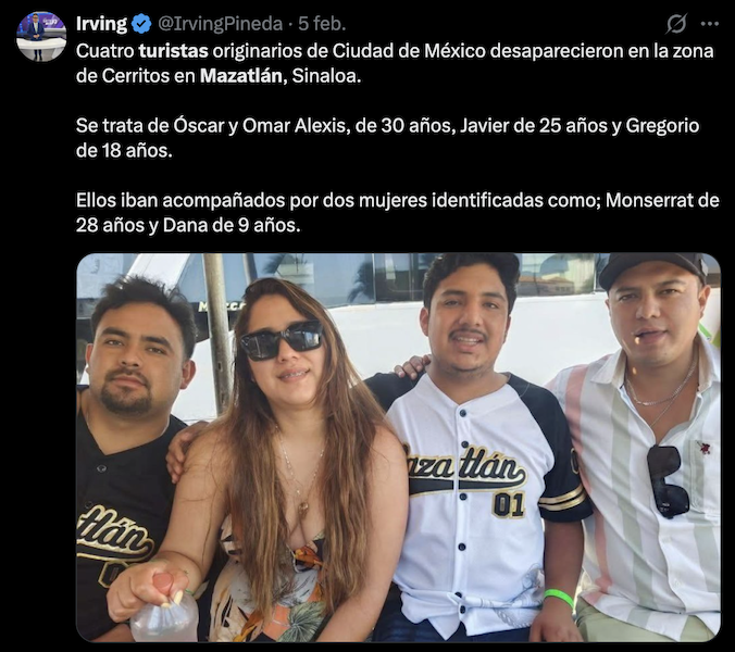 turistas secuestrados mazatlan
