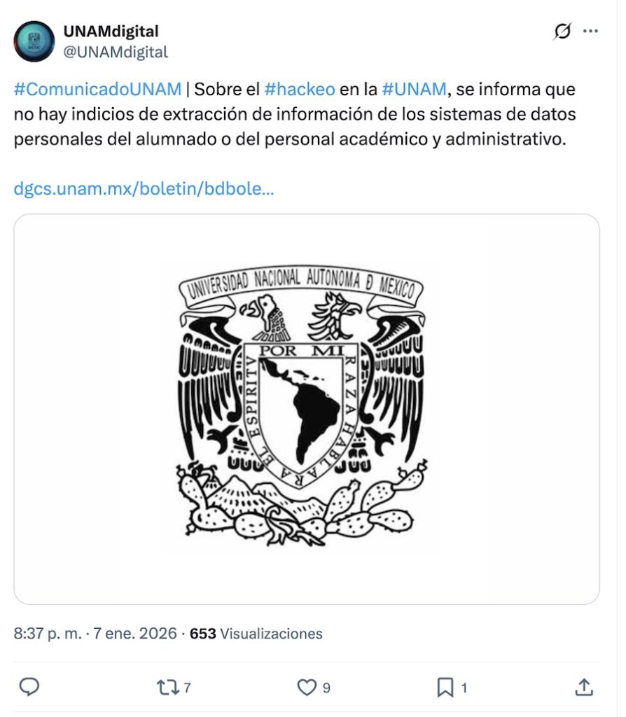 De la UNAM al SAT: 5 casos de vulneración a la ciberseguridad de instituciones mexas