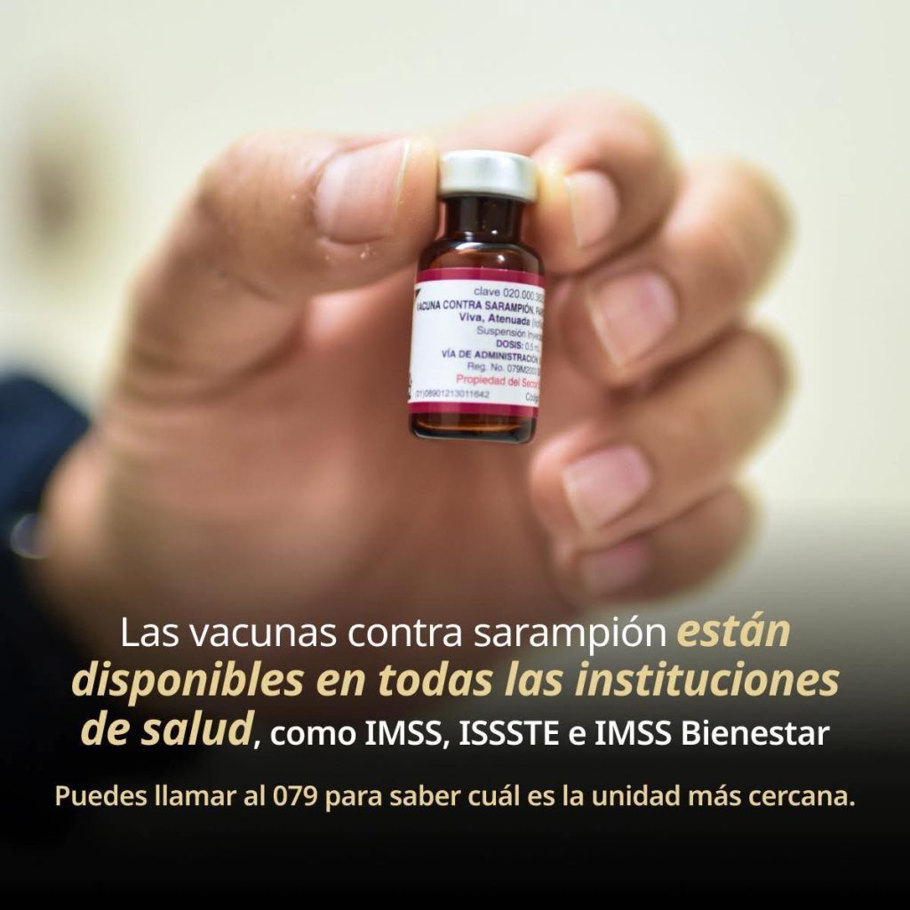 Casos y muertes por sarampión en México