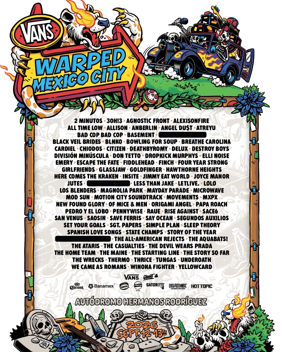 Vans Warped Tour México 2026