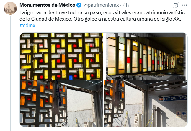 ¿Qué pasó con los vitrales de la Línea 2 del Metro?