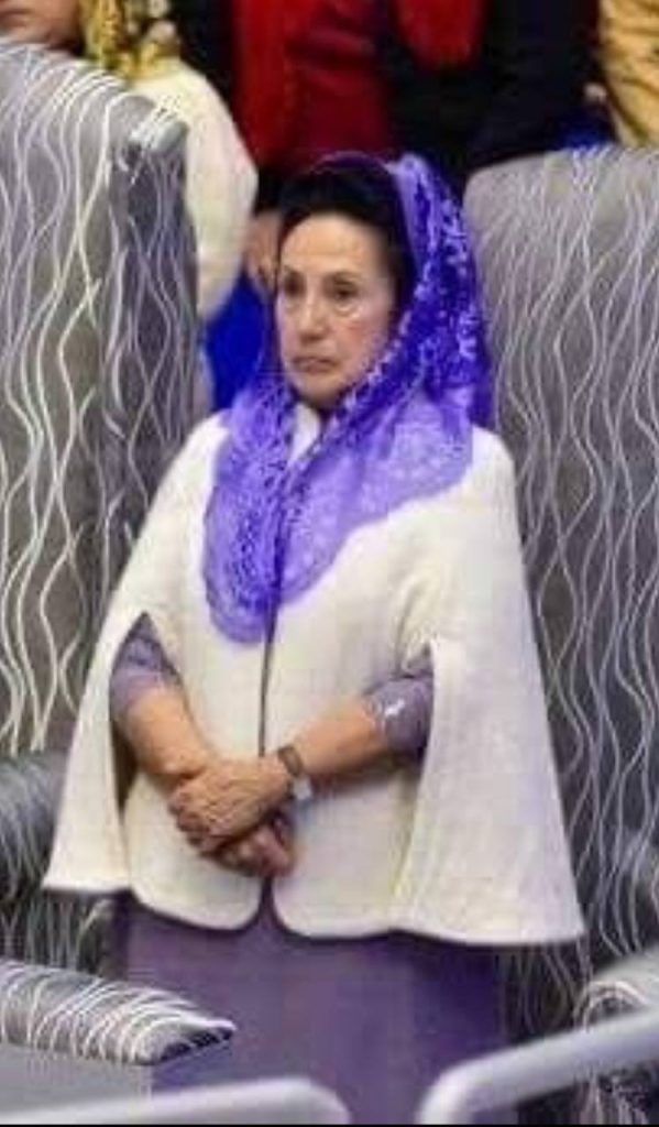 Eva García de Joaquín durante una ceremonia de La Luz del Mundo